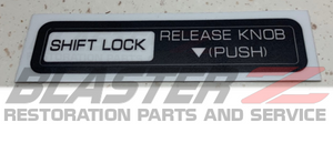 300ZX Auto Transmission Shift Lock Decal