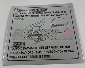 300ZX T-Top Bag Decal