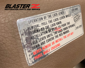 300ZX T-Top Lock Decal